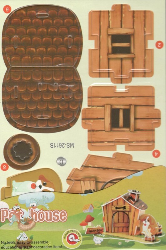 48147-27 3D puzzle STRIKE - PSÍ BOUDA
